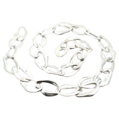 Tiffany & Co. Elsa Peretti Aegean Sterling Silver Long 28" Link Chain Necklace