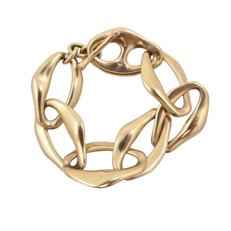 Femenino o masculino Tiffany & Co. Elsa Peretti Pulsera Toggle Egeo Oro 18k en venta