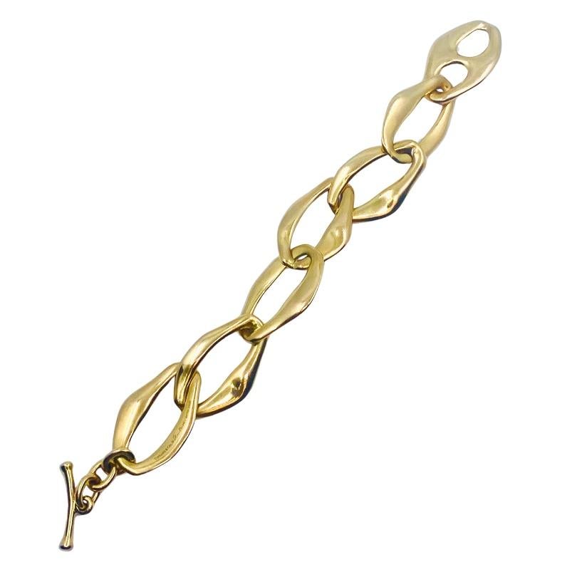 Tiffany & Co. Elsa Peretti Pulsera Toggle Egeo Oro 18k en venta 1