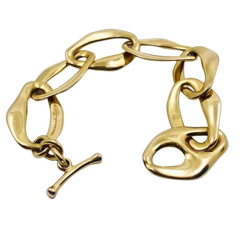 Tiffany & Co. Elsa Peretti Pulsera Toggle Egeo Oro 18k en venta 2
