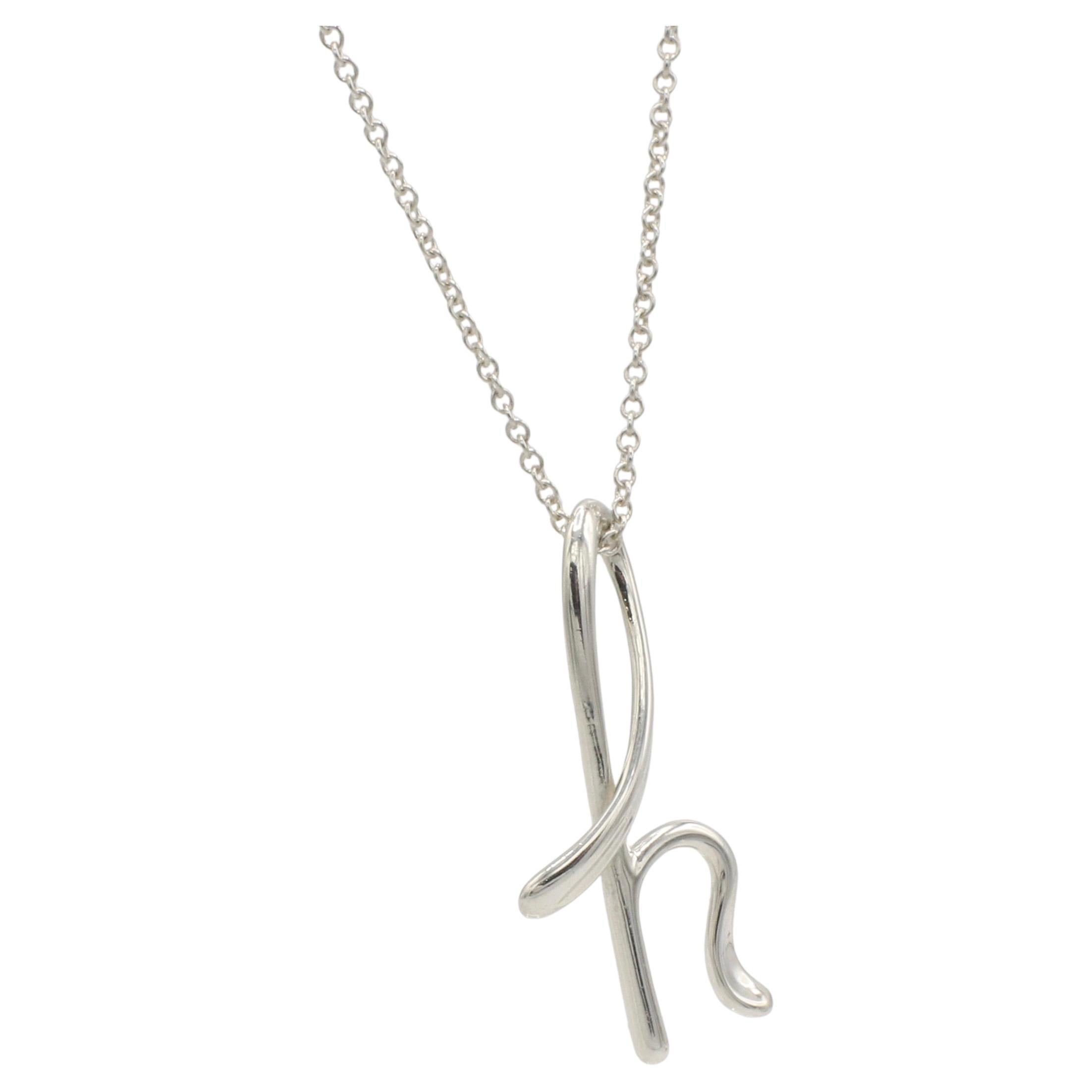 Tiffany & Co. Elsa Peretti Ciondolo Lettera Alfabeto 