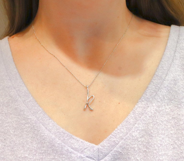 Elsa peretti letter necklace store