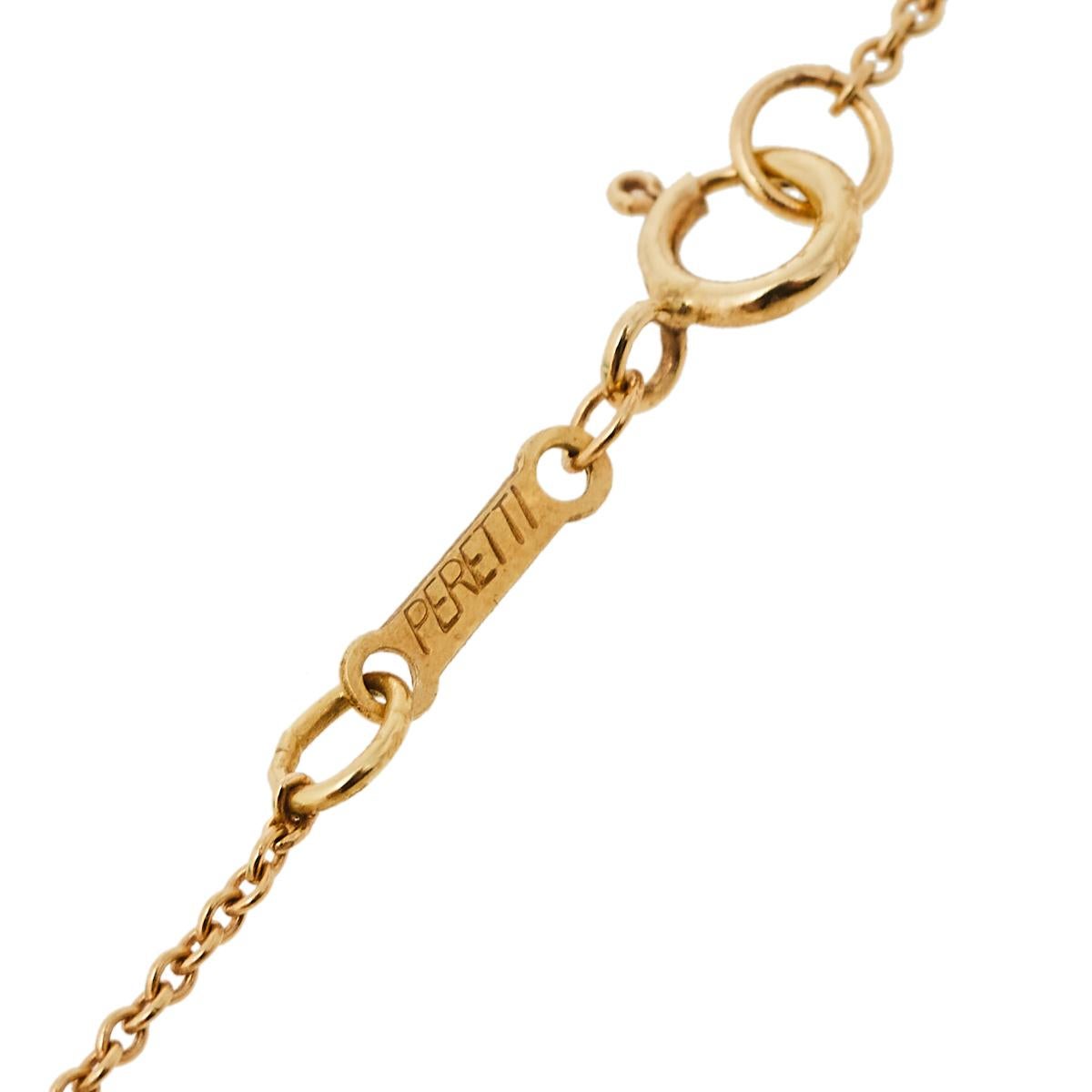 Contemporary Tiffany & Co. Elsa Peretti Apple 18K Yellow Gold Pendant Necklace