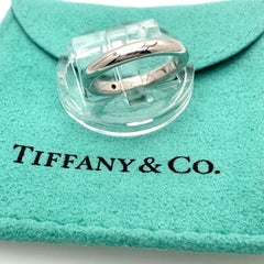 Tiffany & Co. Elsa Peretti Band Ring with Diamond in Platiunum