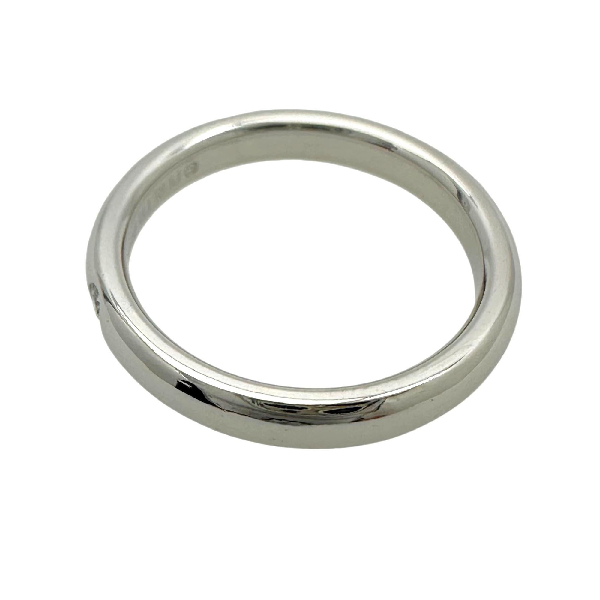 Tiffany & Co. Elsa Peretti Band Ring with Diamond in Platiunum For Sale 1