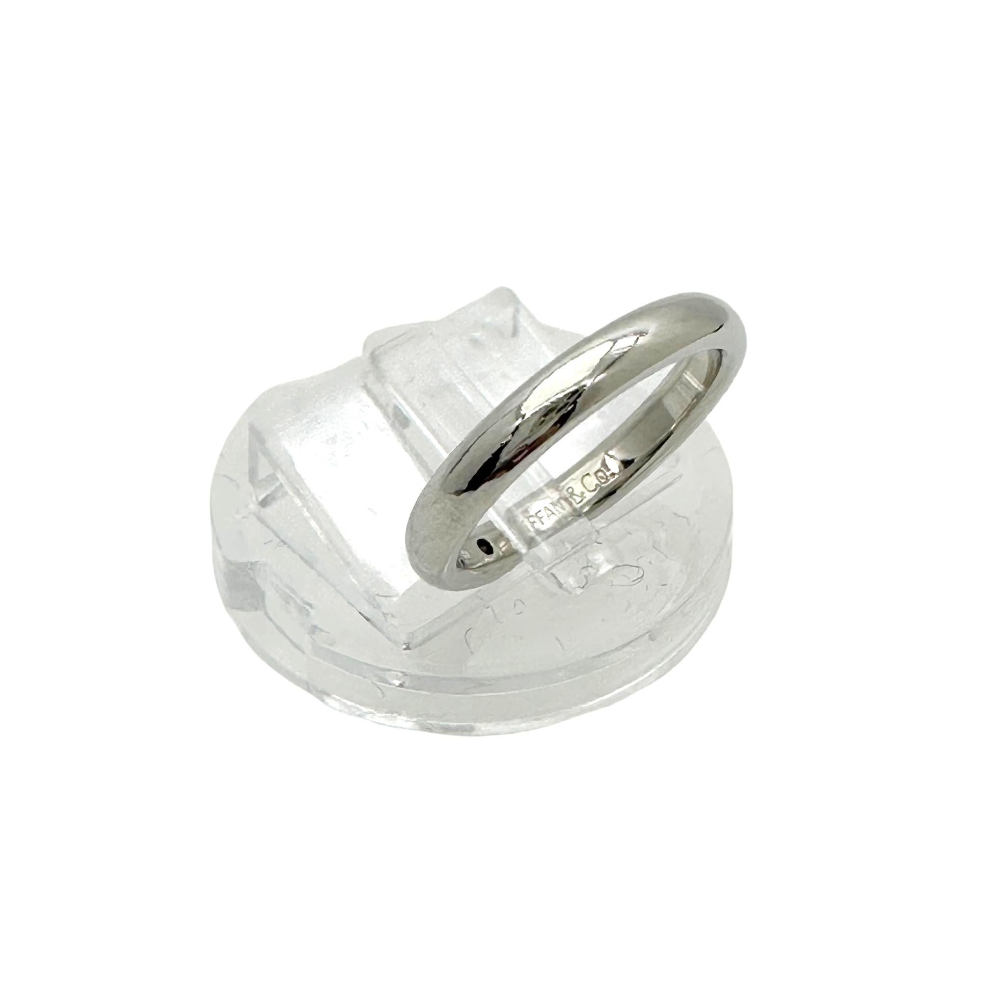 Tiffany & Co. Elsa Peretti Band Ring with Diamond in Platiunum For Sale 2