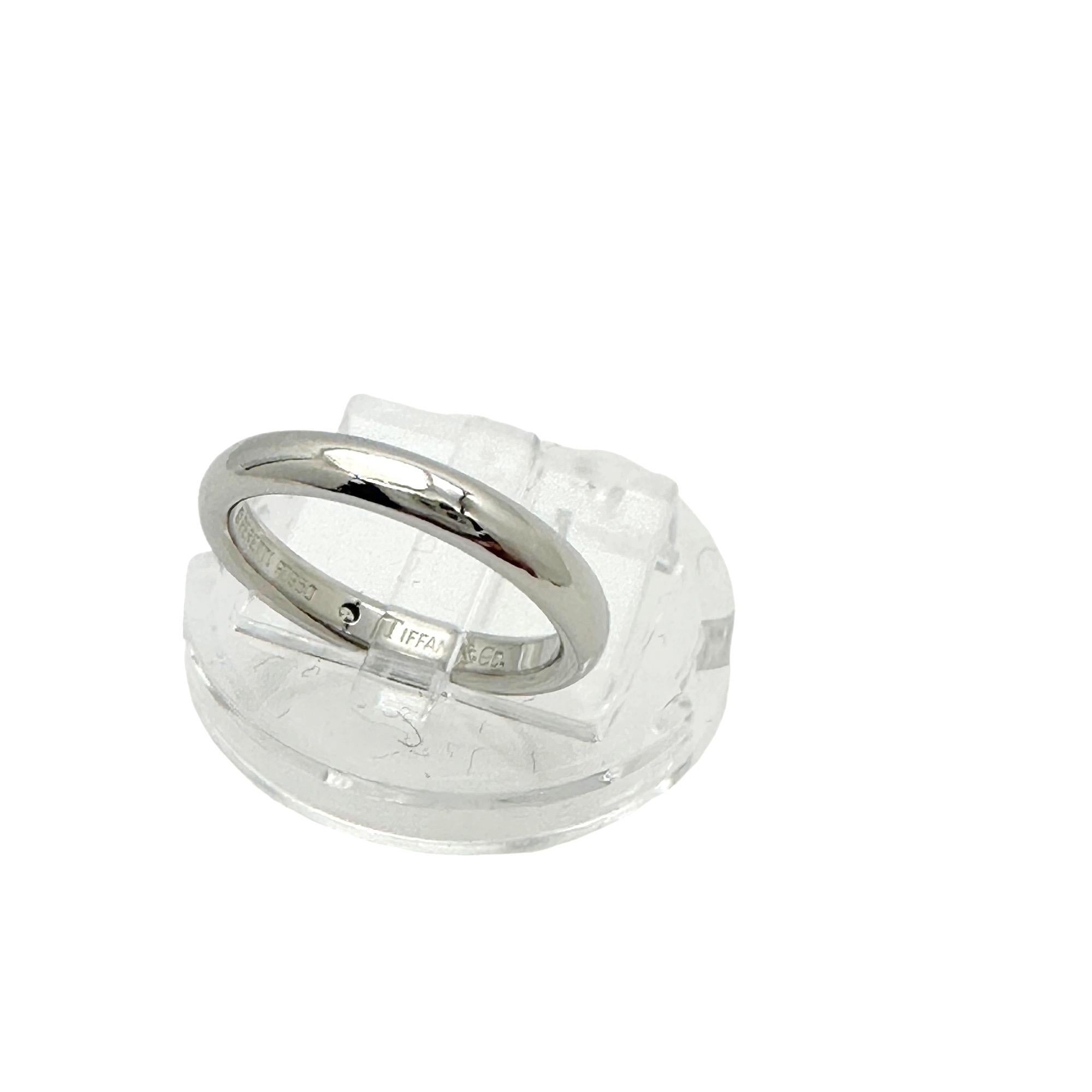 Tiffany & Co. Elsa Peretti Band Ring with Diamond in Platiunum For Sale 4