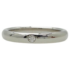 Tiffany & Co. Elsa Peretti Band Ring with Diamond in Platiunum
