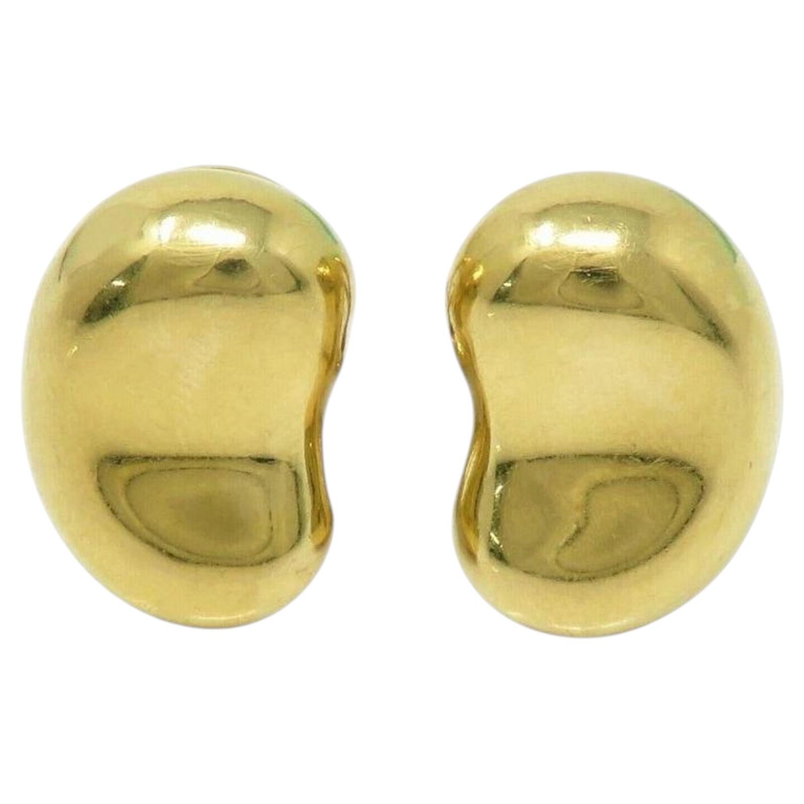 Tiffany & Co. Elsa Peretti Bean Clip Earrings LARGE SIZE