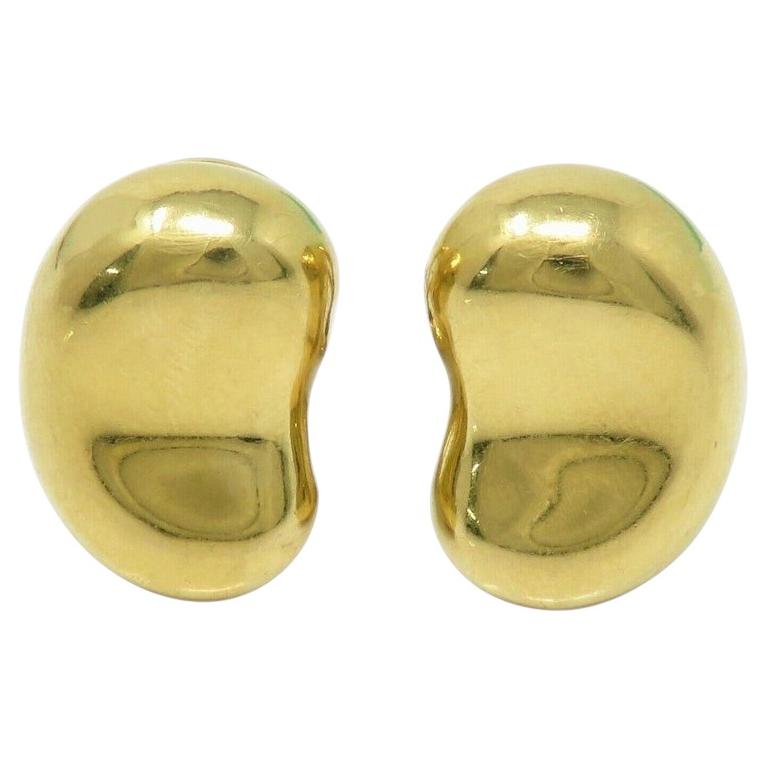 Tiffany & Co. Elsa Peretti Bean Clip Earrings LARGE SIZE For Sale