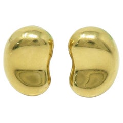 Tiffany & Co. Elsa Peretti Bean Clip Earrings LARGE SIZE