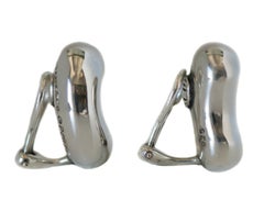 Tiffany & Co. Collection Elsa Peretti Bean Clips d'oreilles en argent sterling