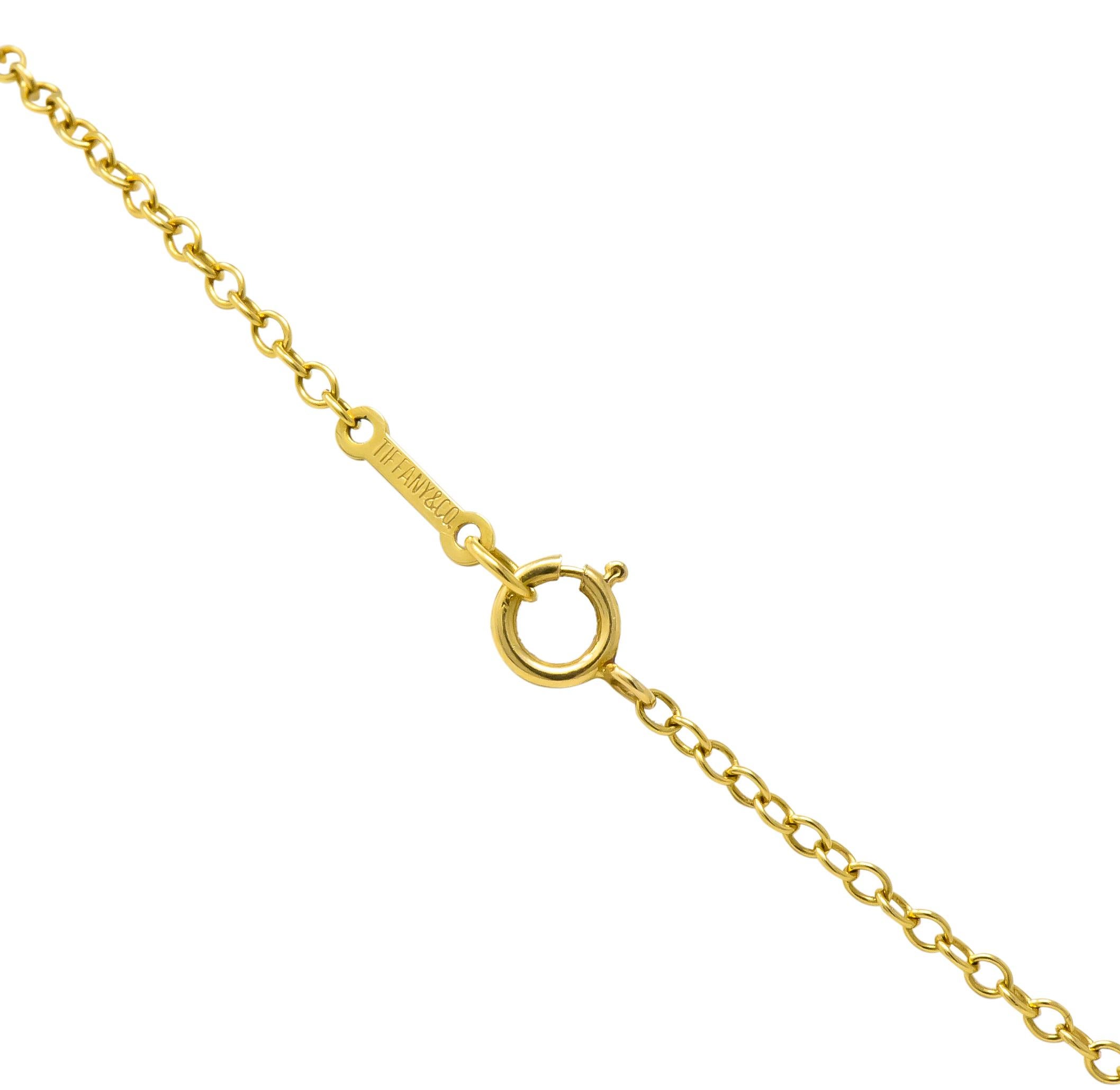 tiffany bean necklace gold