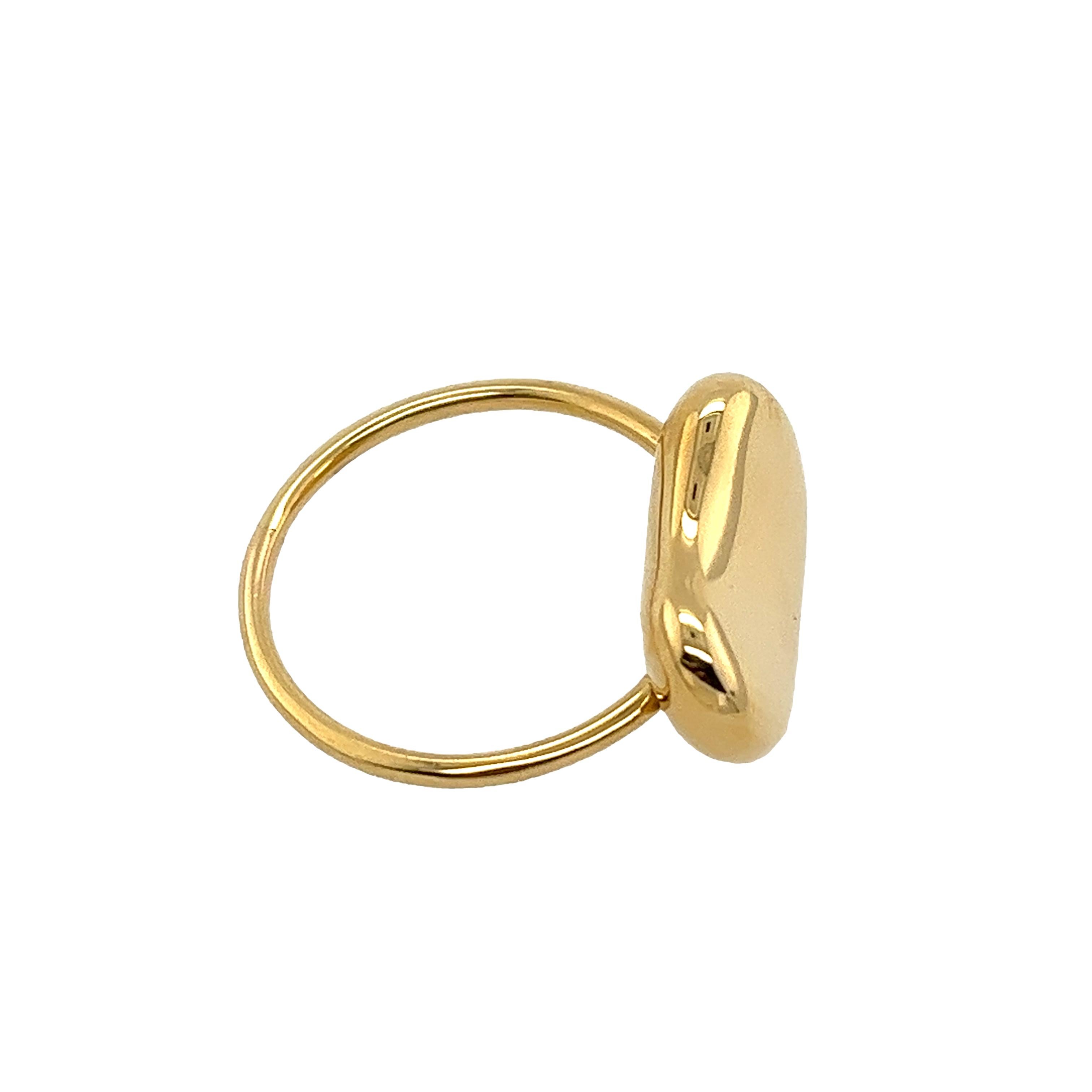 Tiffany & Co. Elsa Peretti Bean Design Wire Ring in 18ct yellow gold  For Sale 3