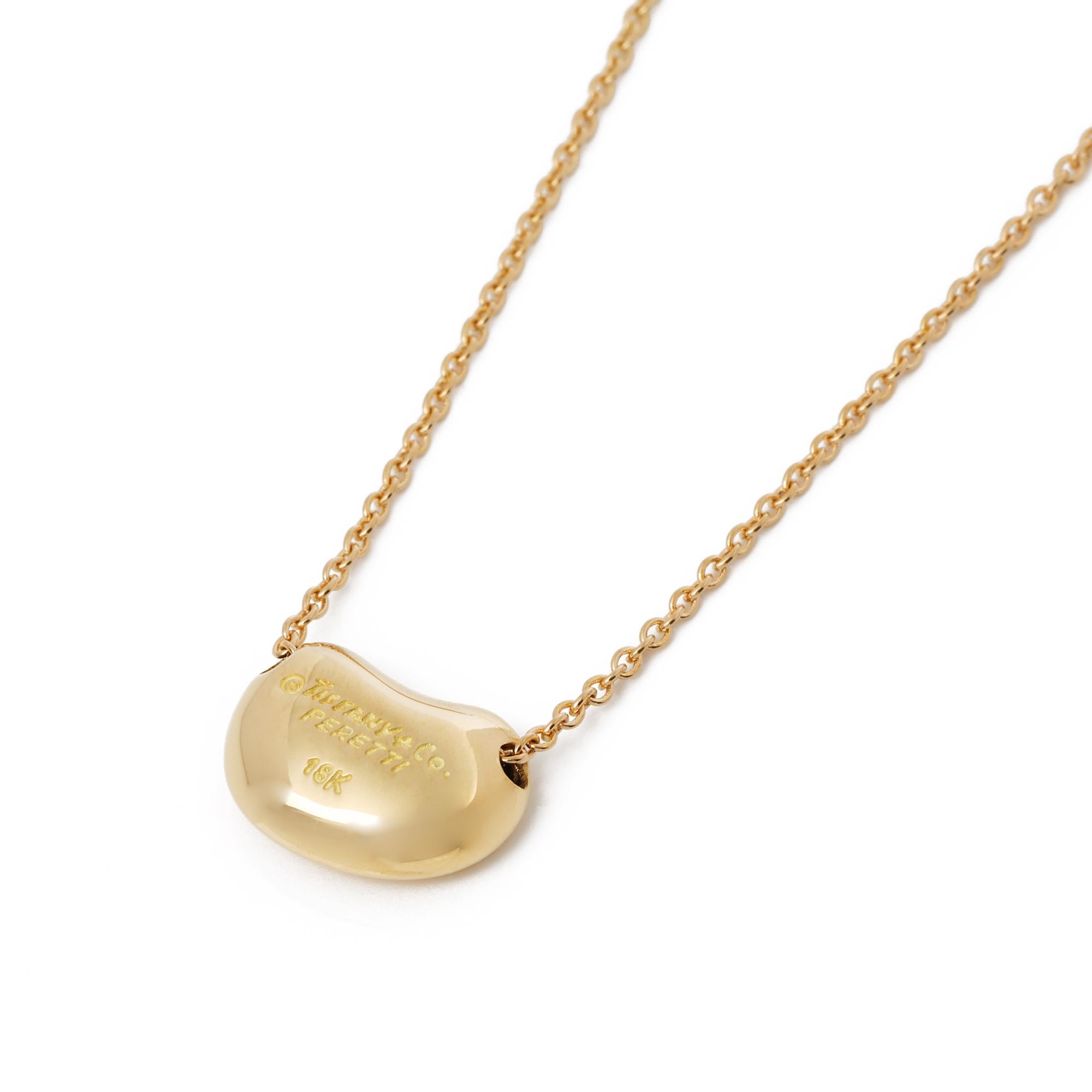 Tiffany & Co. Elsa Peretti Bean Pendant In Excellent Condition In Bishop's Stortford, Hertfordshire