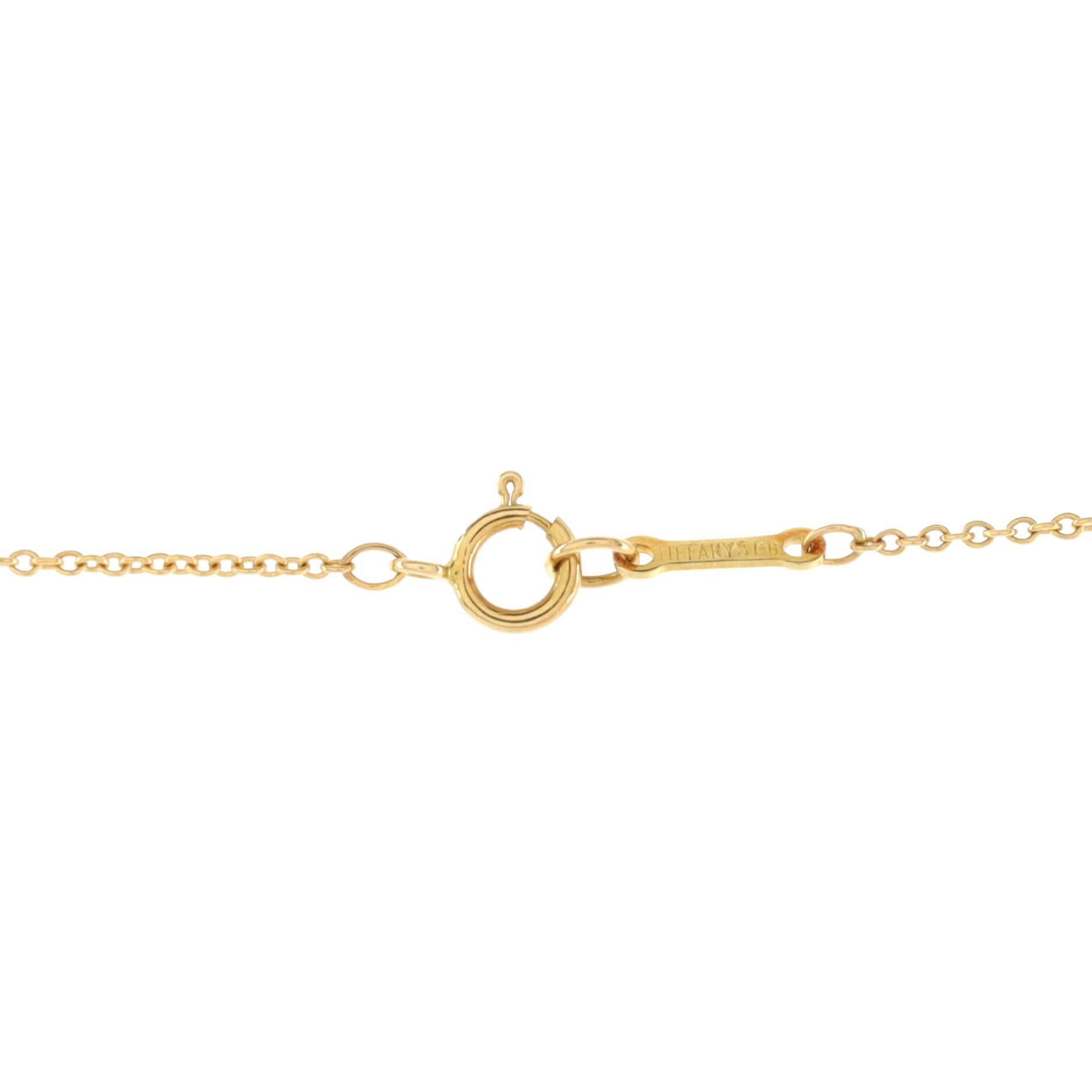 Women's Tiffany & Co. Elsa Peretti Bean Pendant Necklace 18k Yellow Gold