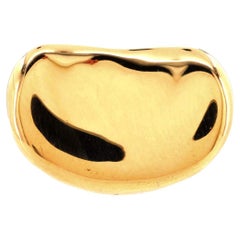 Tiffany & Co. Elsa Peretti Bague Bean en or jaune 18 carats, très grande