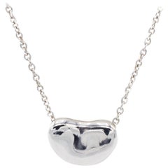 Tiffany & Co. Elsa Peretti Bean Sterling Silver Pendant Necklace