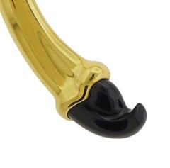 Tiffany & Co. Elsa Peretti Black Jade Gold Necklace