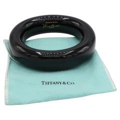 Tiffany & Co. Elsa Peretti Schwarzer Lack-Armreif