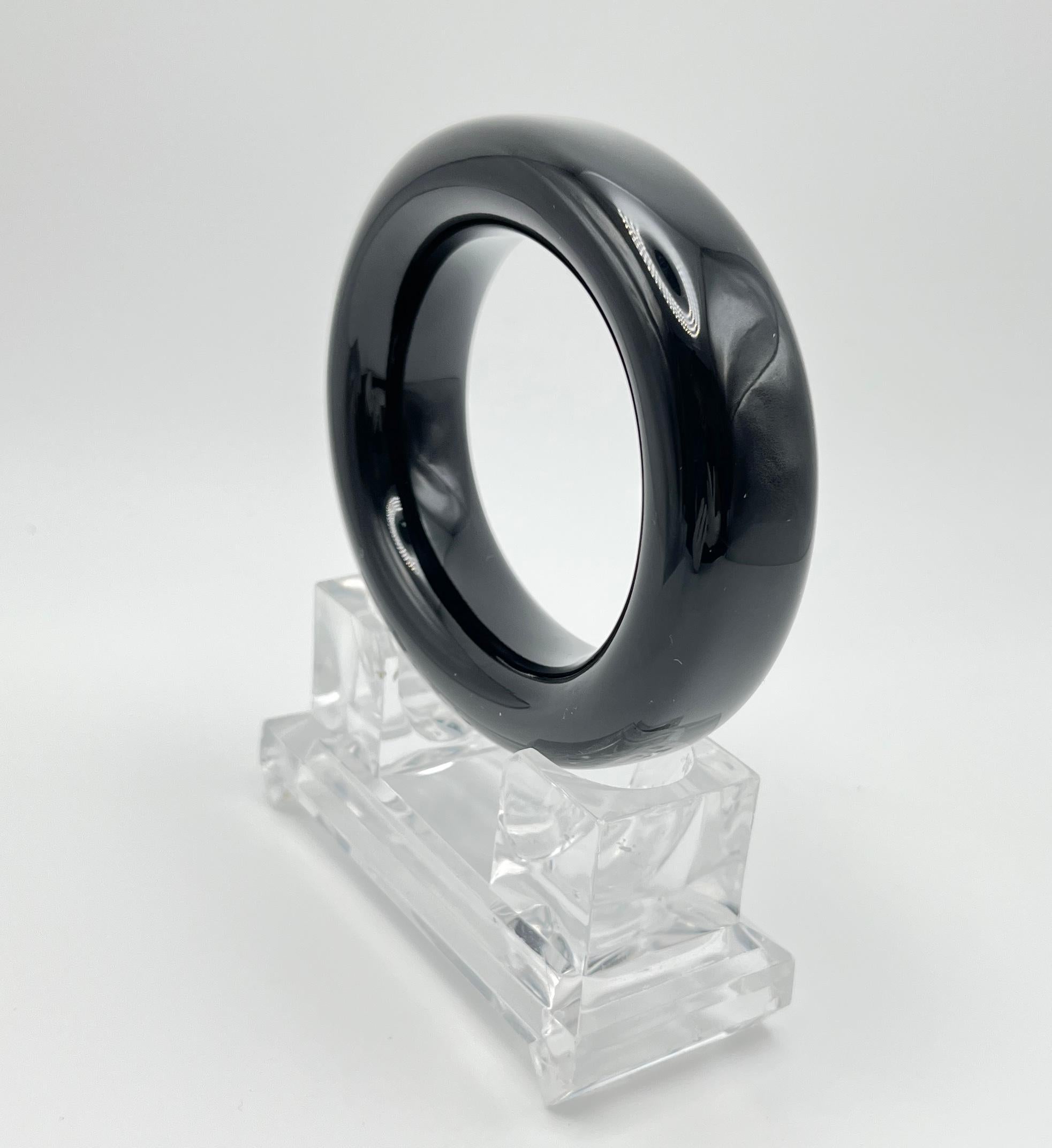 Tiffany & Co. Pulsera Donut Elsa Peretti Laca Negra en venta 2