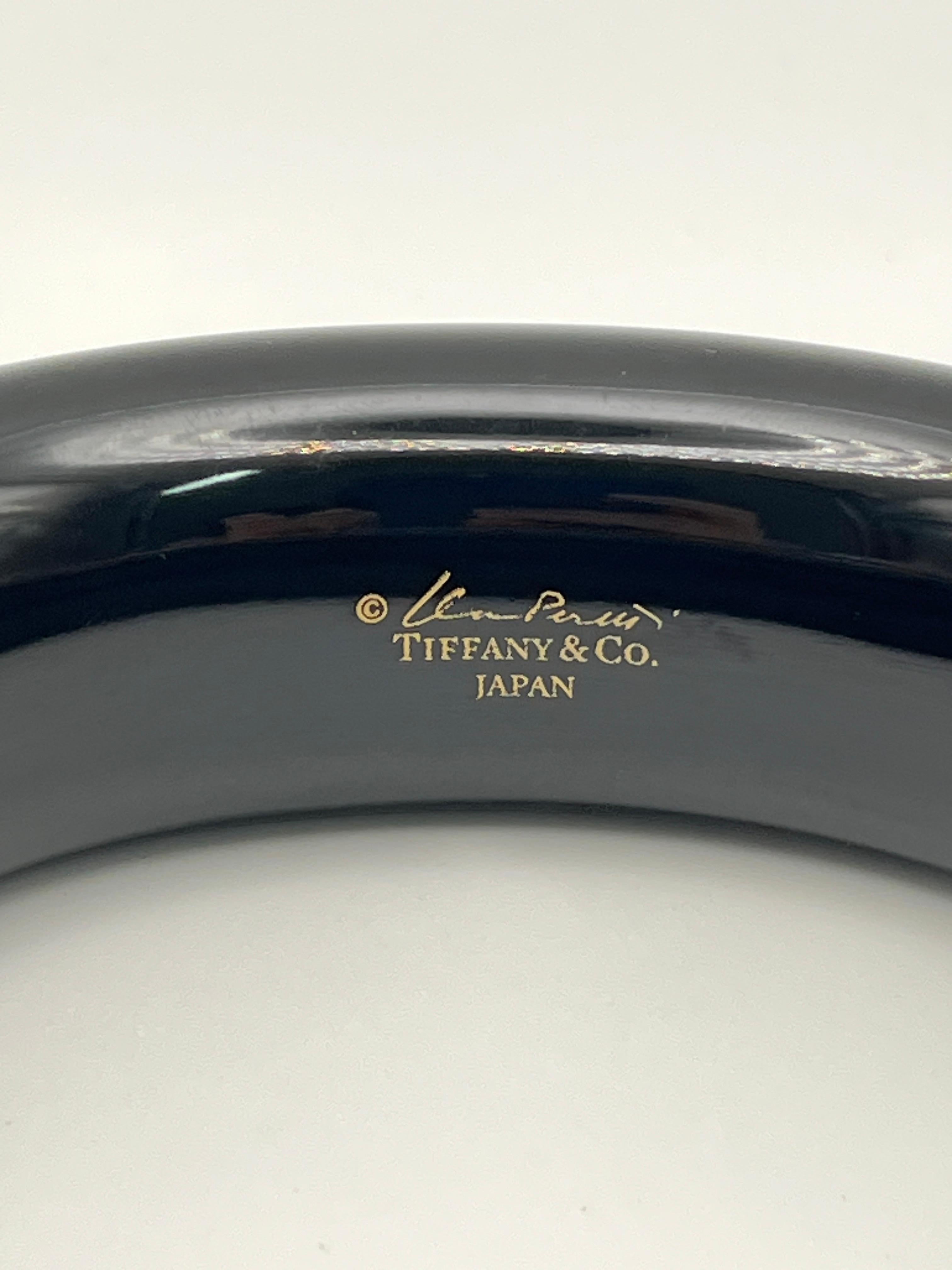 Tiffany & Co. Pulsera Donut Elsa Peretti Laca Negra en venta 4
