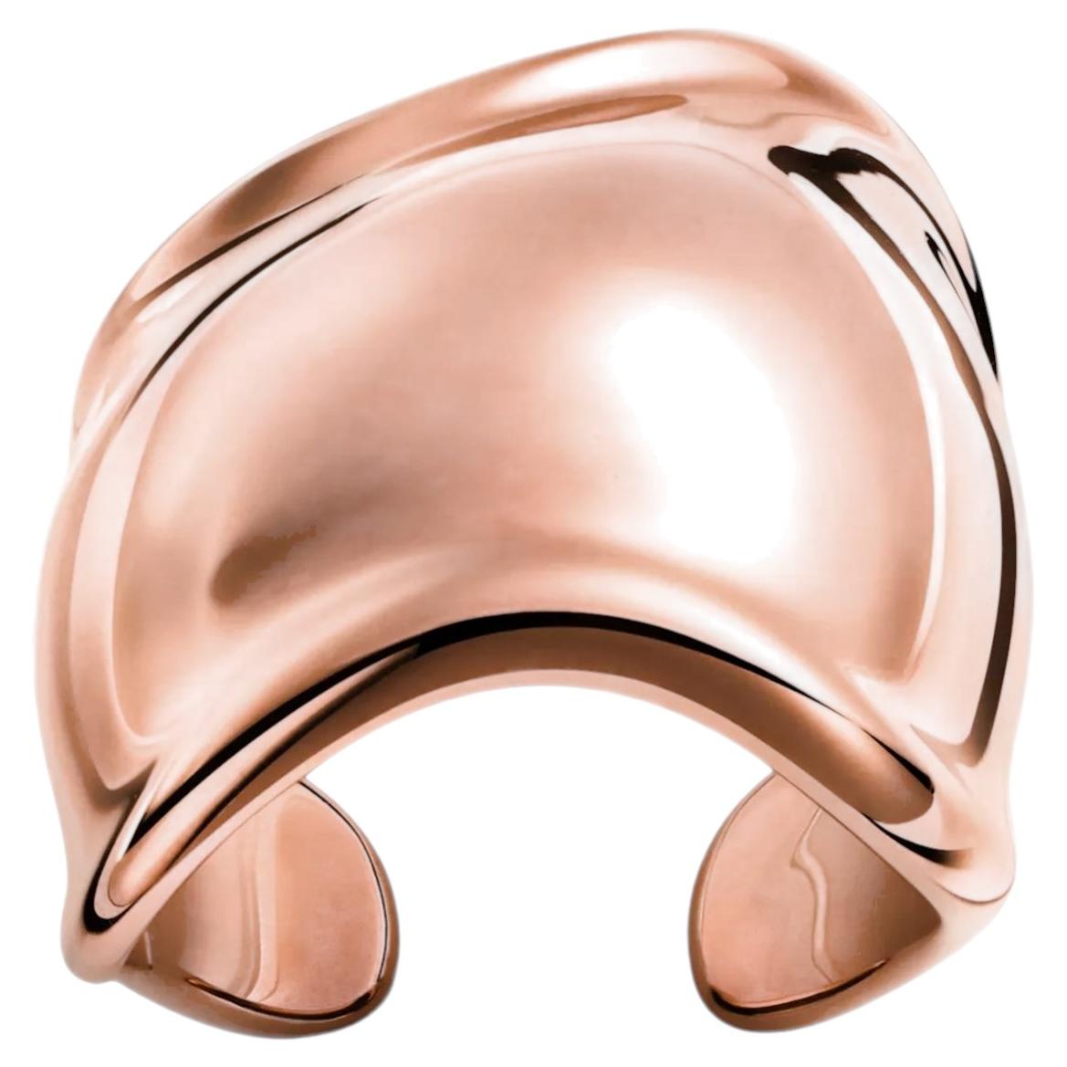 Tiffany & Co Elsa Peretti for Tiffany & Co. Knochenring Manschette Design 18k Rose Gold im Angebot