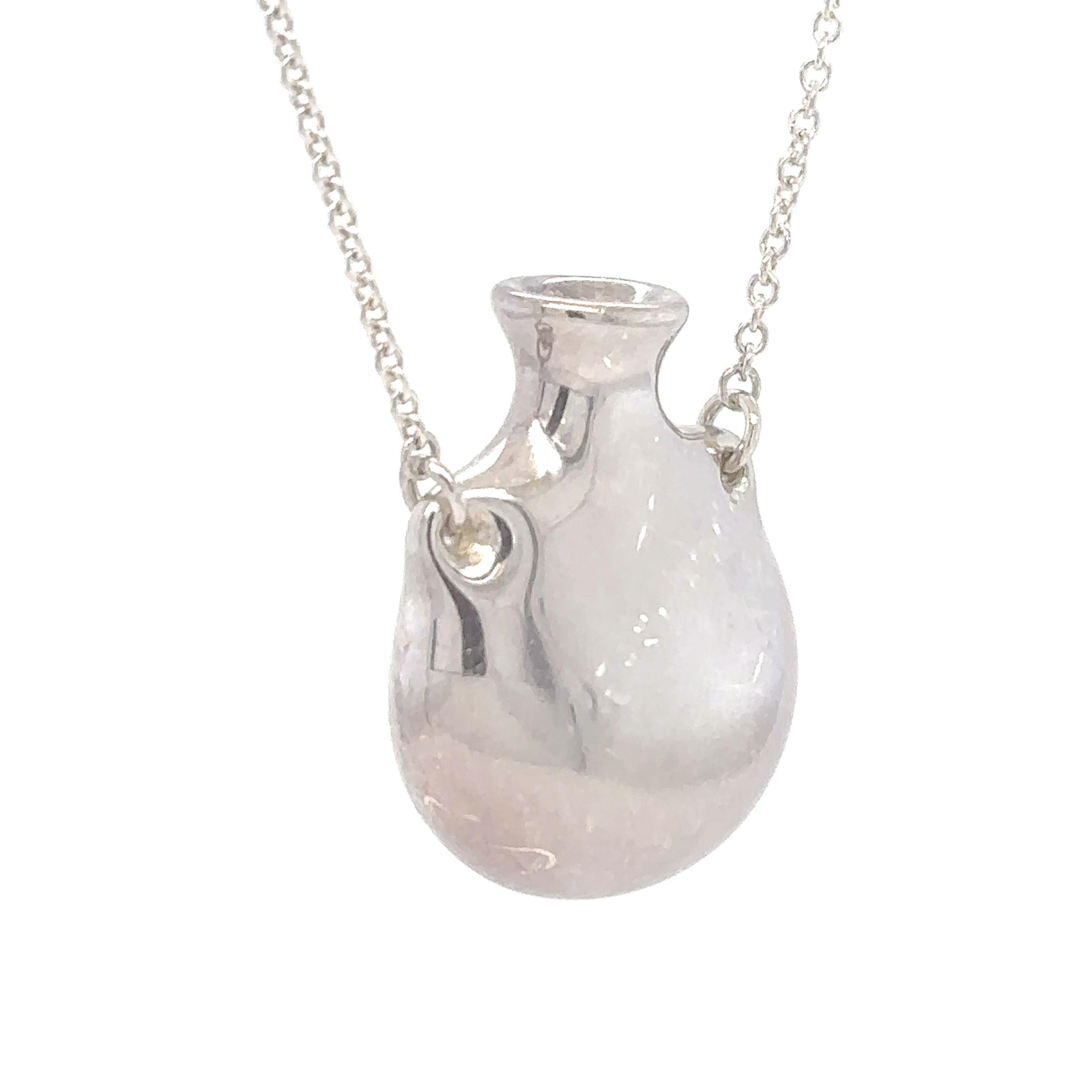 Tiffany & Co Elsa Peretti Bottle Neck Chain For Sale 2
