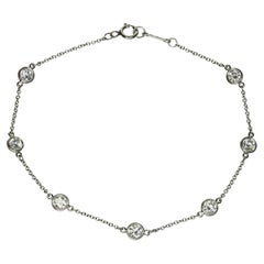 Tiffany & Co. Bracciale in platino con diamanti Elsa Peretti by the Yard