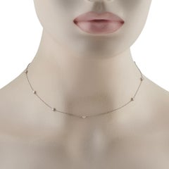 Tiffany & Co. Elsa Peretti by the Yard Platinum 1.20ct Necklace TI04-112125