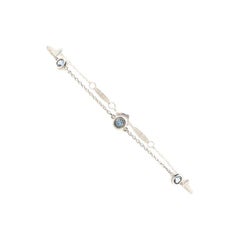 Tiffany & Co. Elsa Peretti Color by The Yard 5 Stone Bracelet Sterling Silver