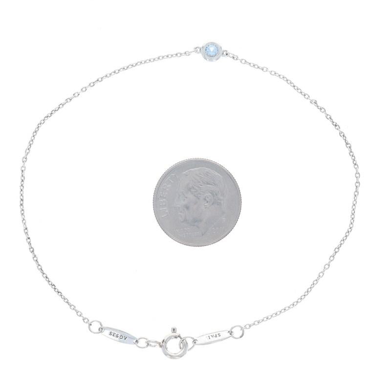 Women's Tiffany & Co. Elsa Peretti Color by the Yard Aquamarine Bracelet 7 3/4