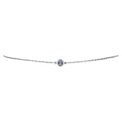 Tiffany & Co. Elsa Peretti Color by the Yard Aquamarine Bracelet 7 3/4" - 925