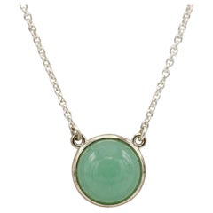 Tiffany & Co. Elsa Peretti Color By the Yard Aventurine Sterling Silver Necklace