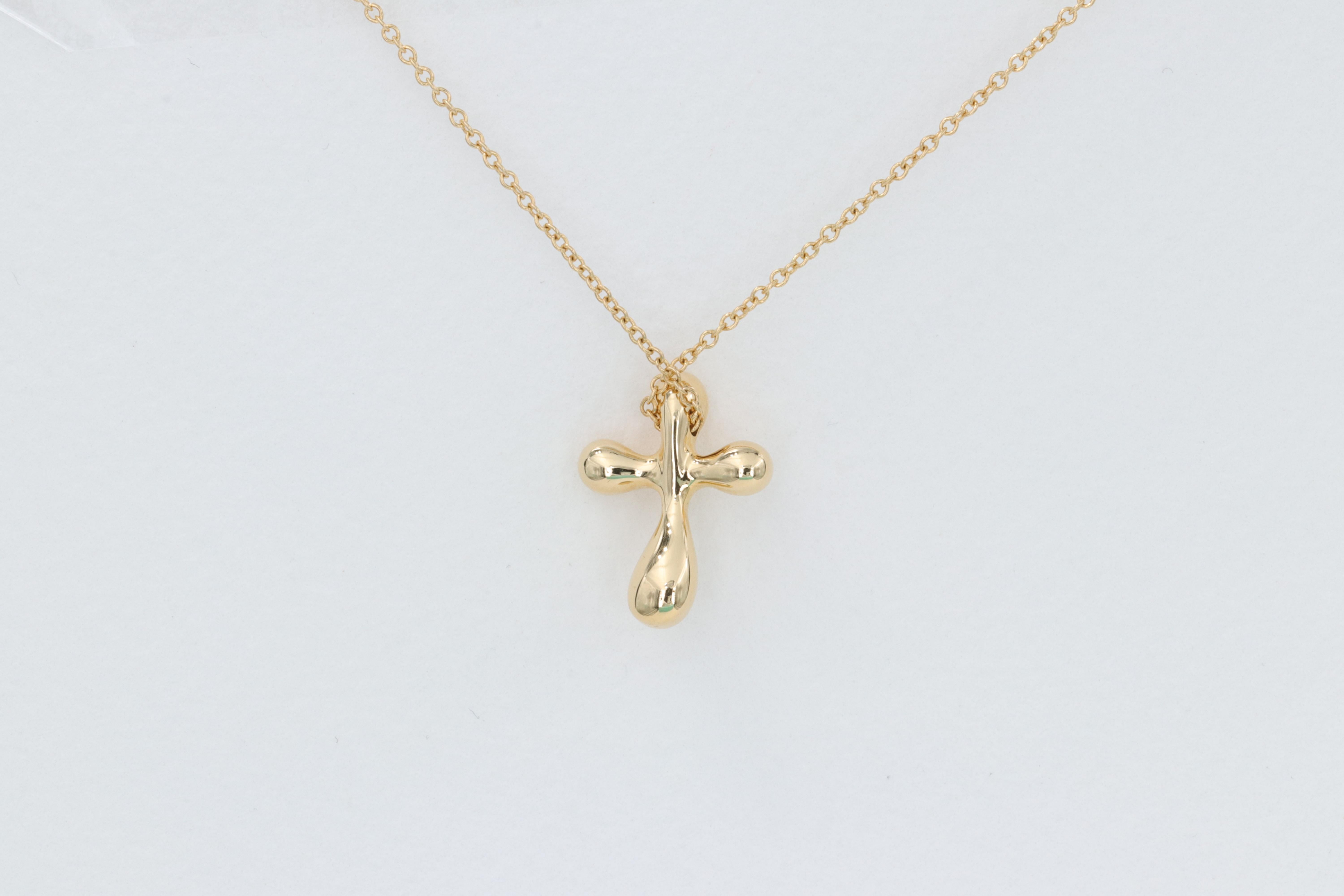 elsa peretti gold cross