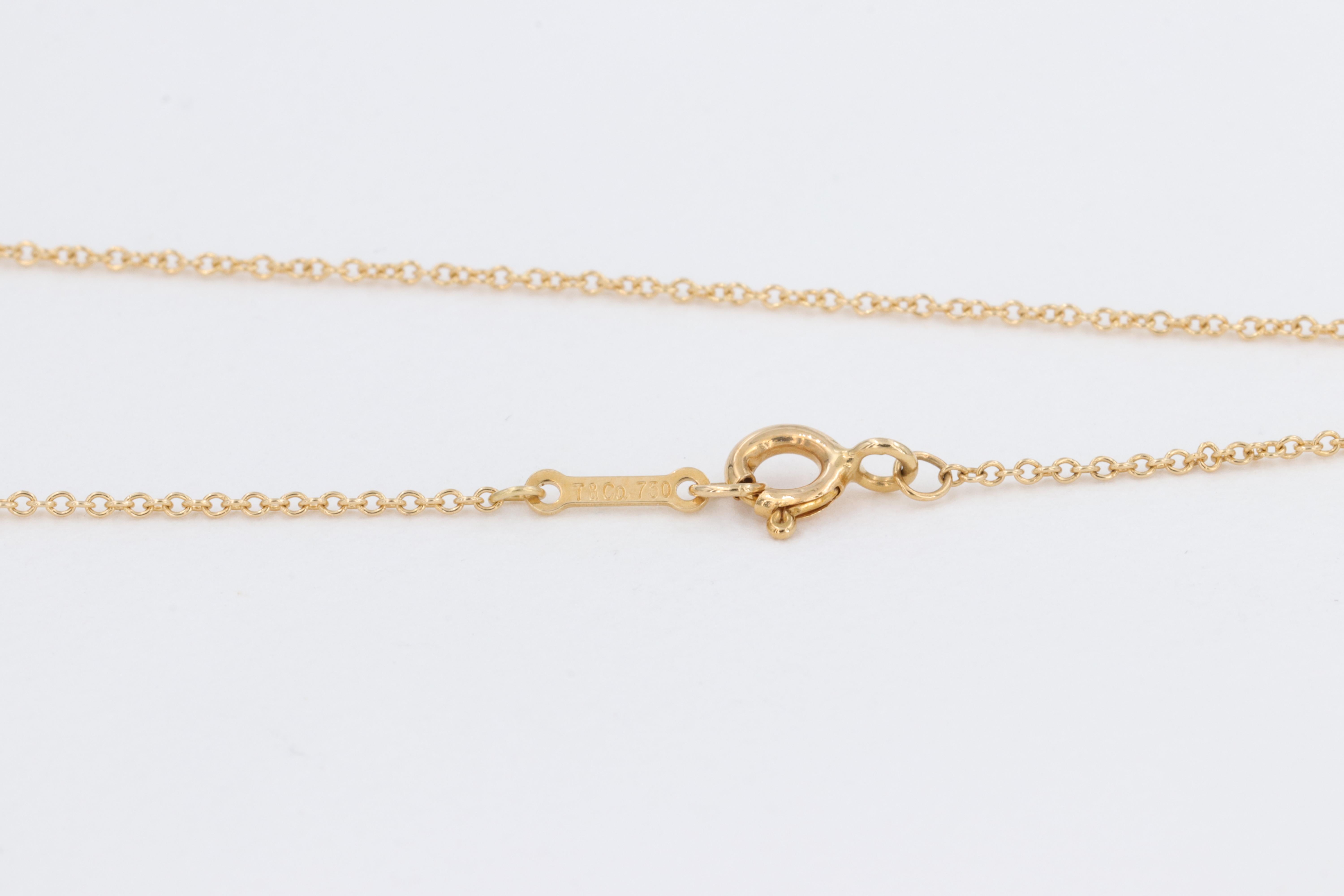 Tiffany & Co. Elsa Peretti Kreuzanhnger aus 18 Karat Gelbgold 1