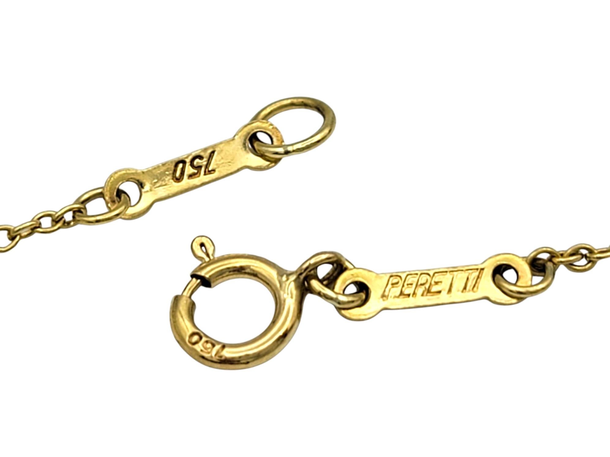 Tiffany & Co. Elsa Peretti Crucifix Pendant Necklace in 18 Karat Yellow Gold For Sale 2
