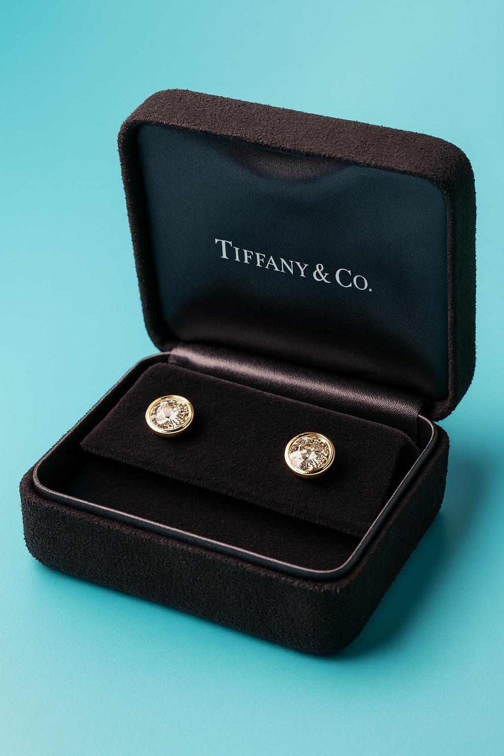 Tiffany & Co. Boucles d'oreilles en platine avec diamants personnalisés Elsa Peretti Excellent état - En vente à Chicago, IL