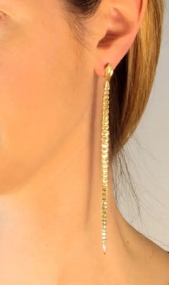 Tiffany & Co. Elsa Peretti Dangling Snake Earrings 18k