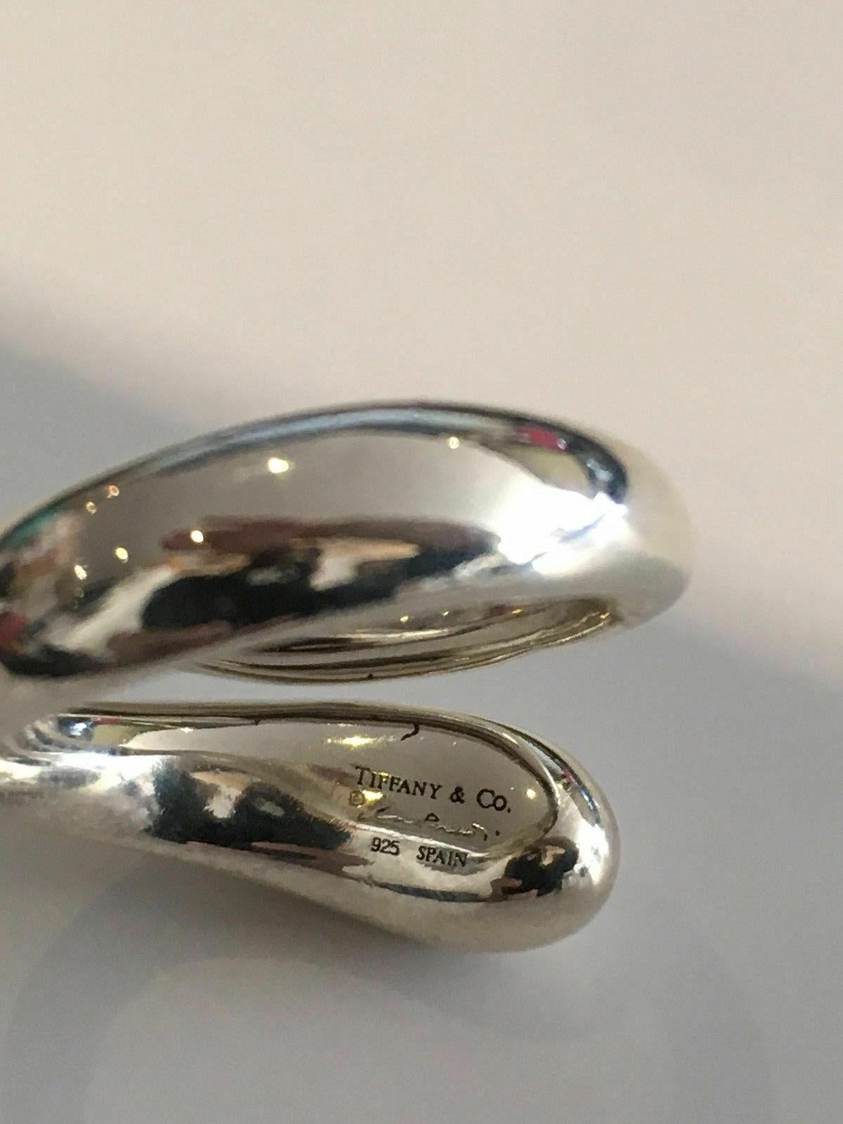 Tiffany & Co. Anello in argento con design Elsa Peretti in vendita 1