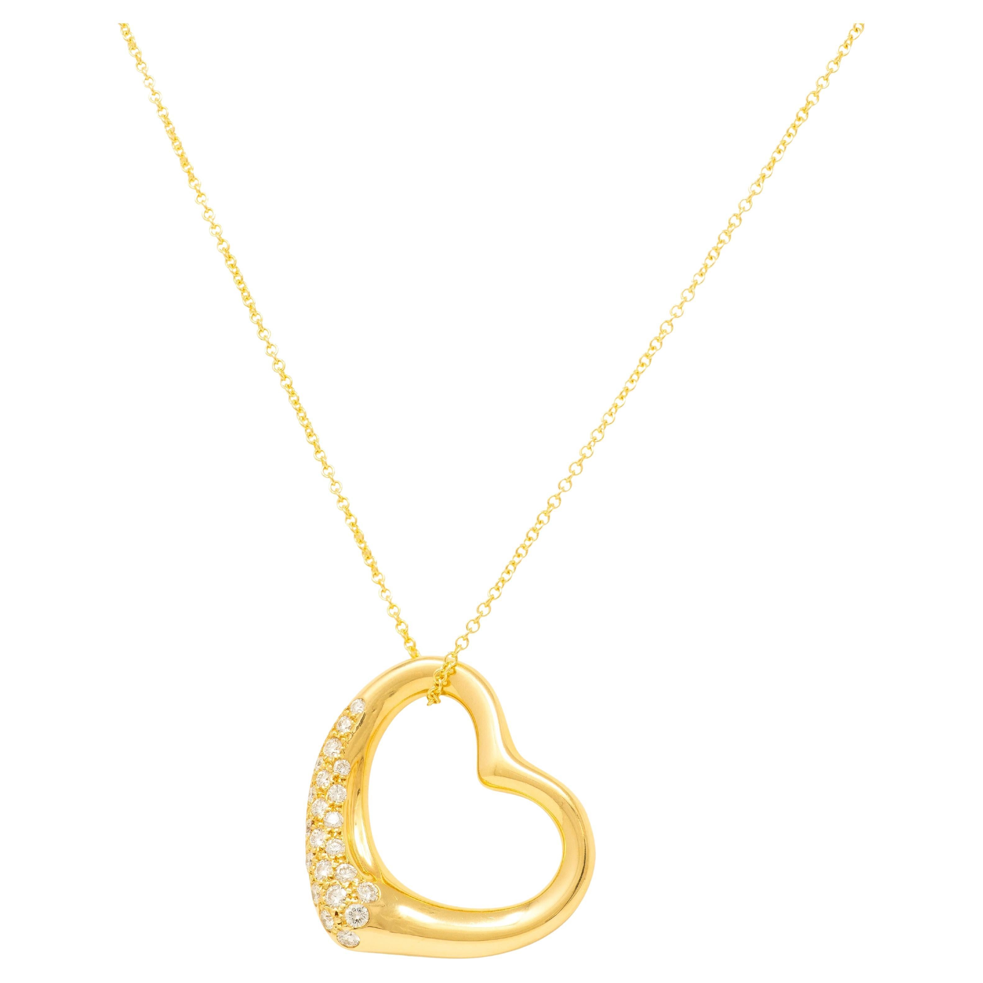 What does a diamond heart necklace mean?