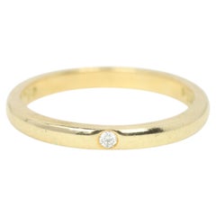 Tiffany & Co. Bague à bande en diamants Elsa Peretti en or jaune 18 carats