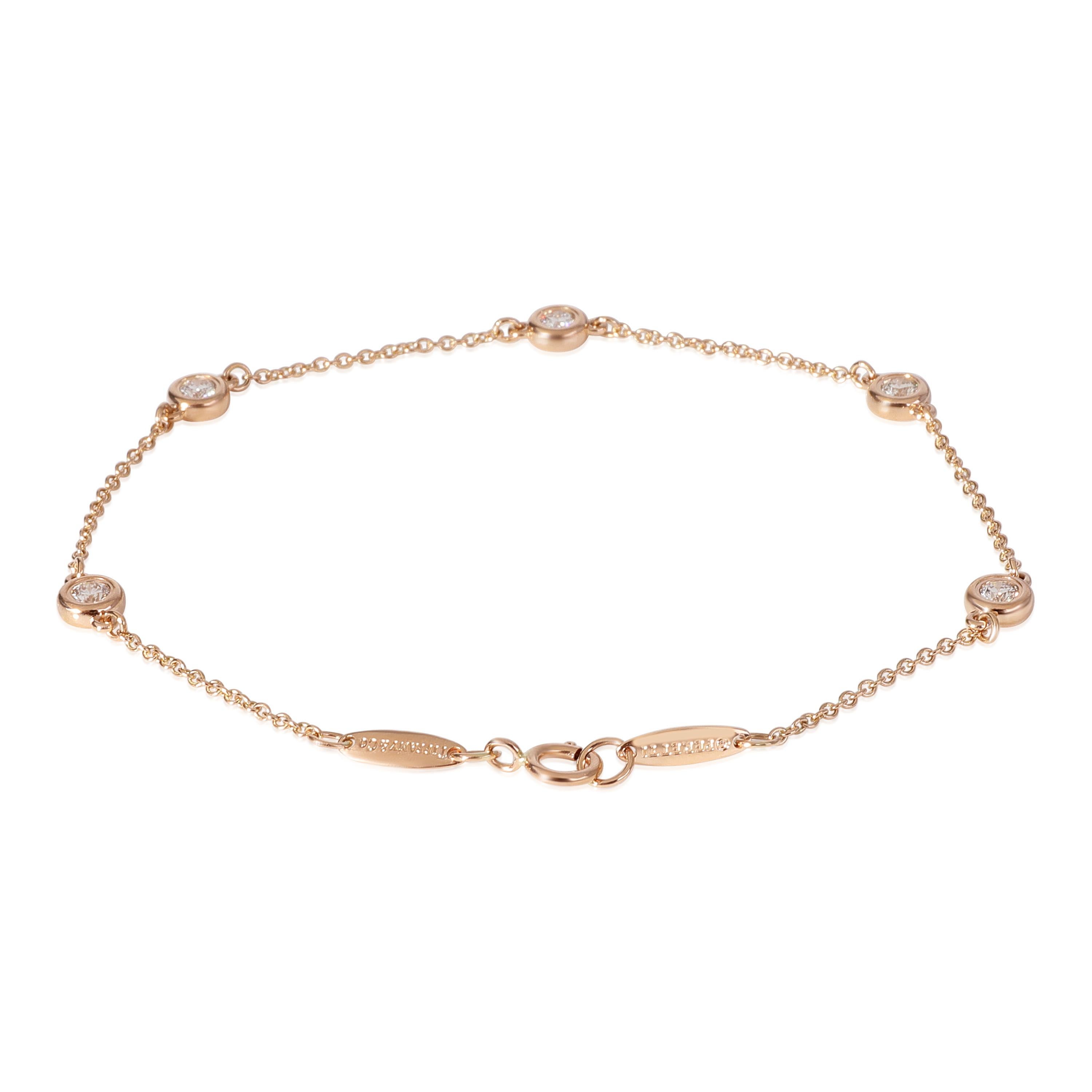 Tiffany & Co. Elsa Peretti Diamond Bracelet in 18k Rose Gold 0.4 CTW

PRIMARY DETAILS
SKU: 119258
Listing Title: Tiffany & Co. Elsa Peretti Diamond Bracelet in 18k Rose Gold 0.4 CTW
Condition Description: Retails for 3300 USD. In excellent condition