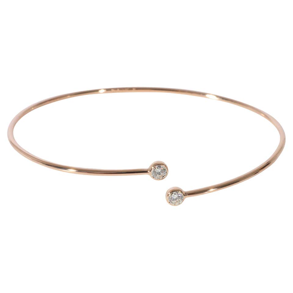 Tiffany and Co. Elsa Peretti Open Heart Diamond Pendant in 18k Gold 0. ...
