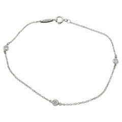 Tiffany & Co. Elsa Peretti Diamond by the Yard Bracciale con 3 pietre di diamanti naturali