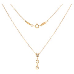 Tiffany & Co. Elsa Peretti Diamond By the Yard Drop Pendant Necklace