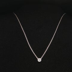 Collier « Diamond By The Yard » de Tiffany & Co. par Elsa Peretti, 14 pouces, argent 925, d'occasion