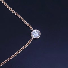 Tiffany & Co. Elsa Peretti Diamond by the Yard Pendant Necklace 18K Yellow Gold