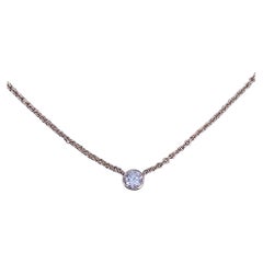 Tiffany & Co. Elsa Peretti Diamond by the Yard Pendant Necklace 18K Yellow Gold