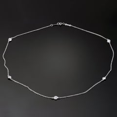 Tiffany & Co. Elsa Peretti Diamond by the Yard Platinum Necklace